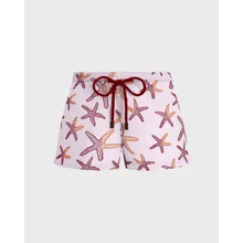 Vilebrequin - Starlettes Badeshorts Mit Stickerei Für Damen - Shorty - Fiona - Rosa - Größe XL Vilebrequin - Starlettes Badeshorts Mit Stickerei Für Damen - Shorty - Fiona - Rosa - Größe XL