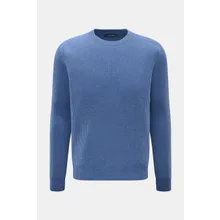 Gran Sasso - Herren - Cashmere Rundhalspullover graublau meliert Gran Sasso - Herren - Cashmere Rundhalspullover graublau meliert