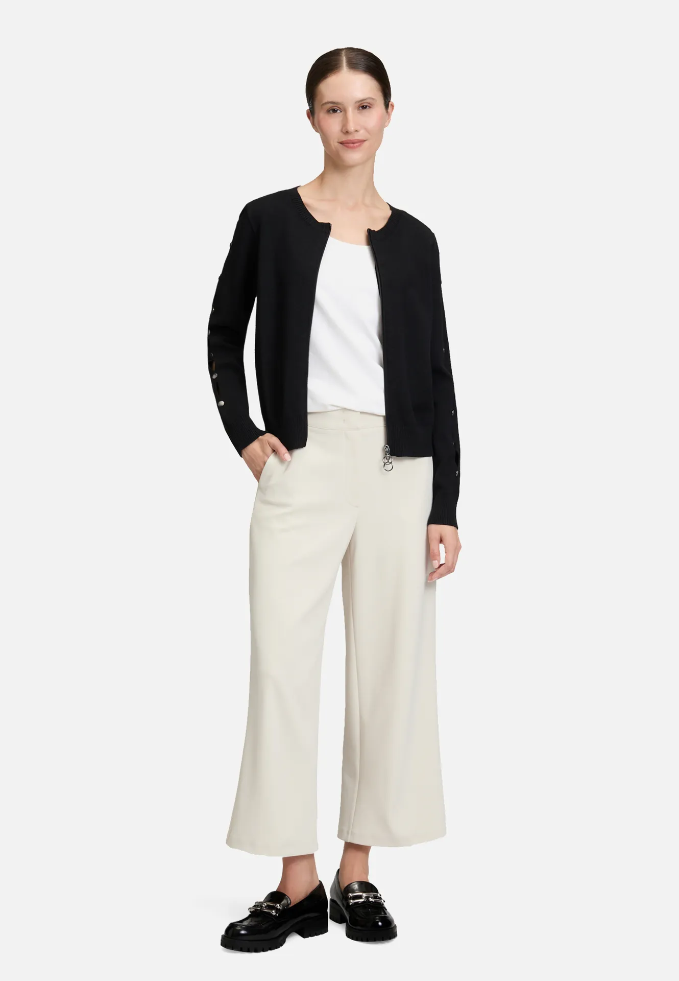 Strick-Cardigan mit Reißverschluss – Bild 2