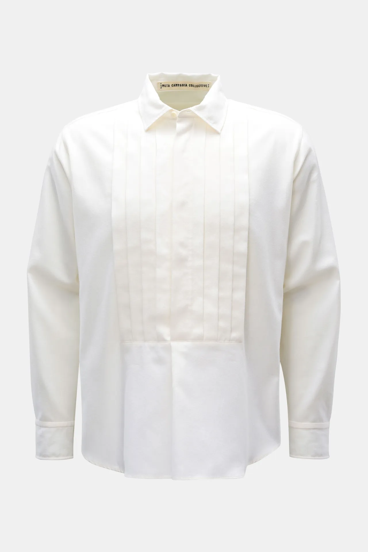 Meta Campania Collective - Herren - Popover-Hemd schmaler Kragen offwhite Meta Campania Collective - Herren - Popover-Hemd schmaler Kragen offwhite