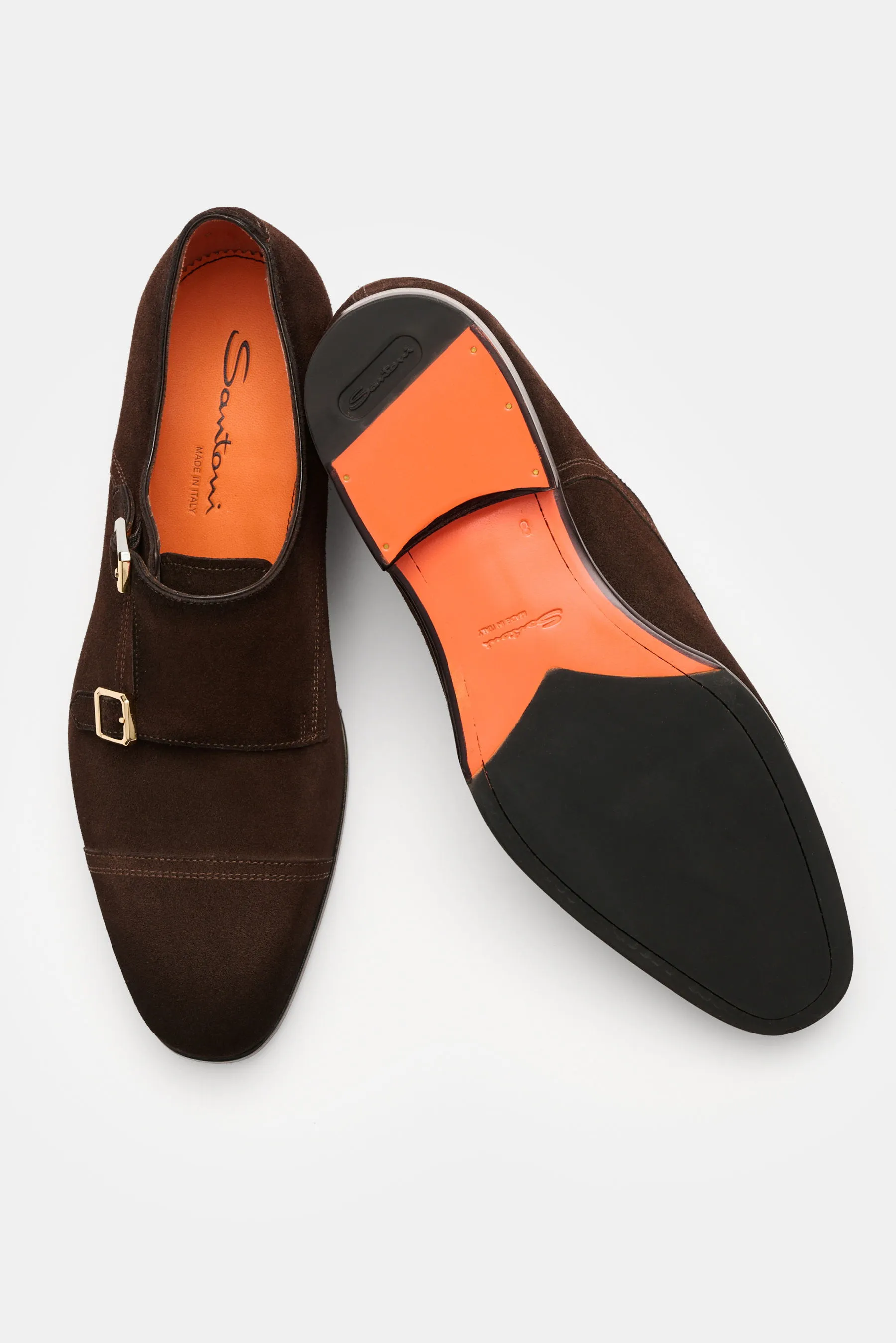 Santoni - Herren - Doppelmonk 'Adrian' dunkelbraun – Bild 2