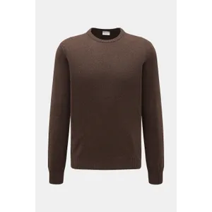 04651/ A trip in a bag - Herren - Cashmere Rundhalspullover graubraun meliert 04651/ A trip in a bag - Herren - Cashmere Rundhalspullover graubraun meliert