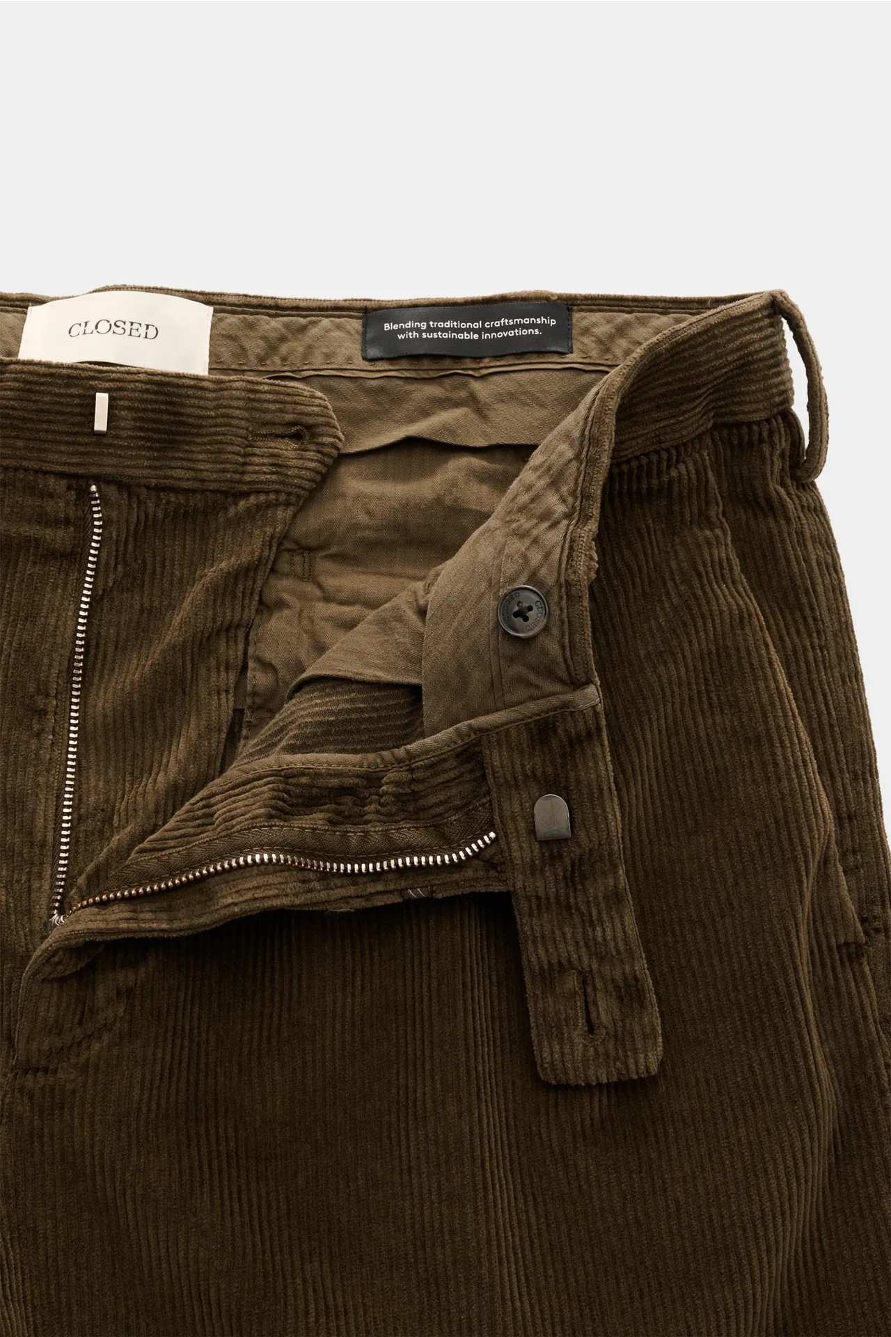 Closed - Herren - Cordhose 'Bergen Tapered' khaki – Bild 4