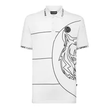 Plein Sport - Poloshirt Tiger - Größe S - weiß Plein Sport - Poloshirt Tiger - Größe S - weiß