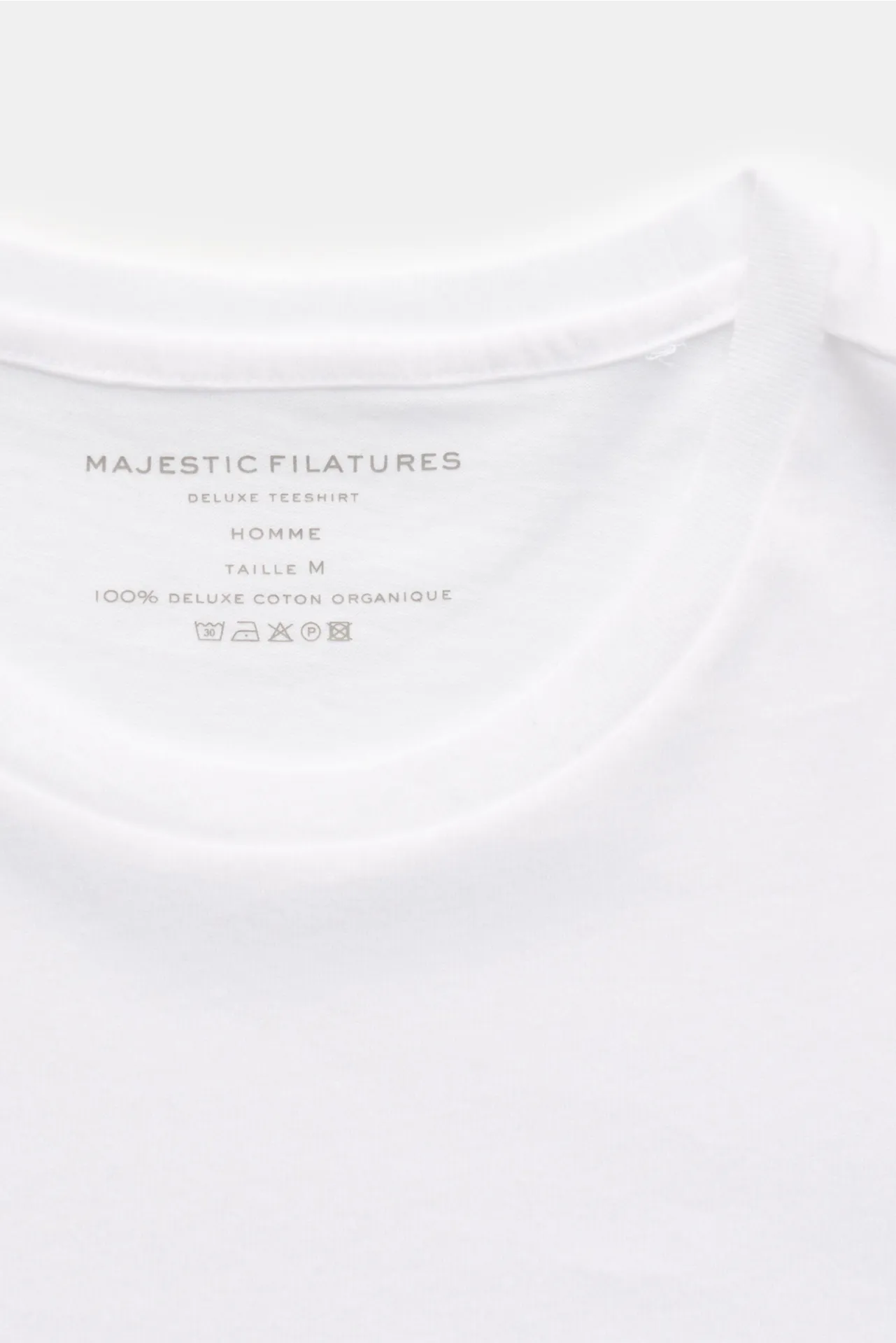 Majestic Filatures - Herren - Rundhals-Longsleeve 'James' weiß – Bild 2