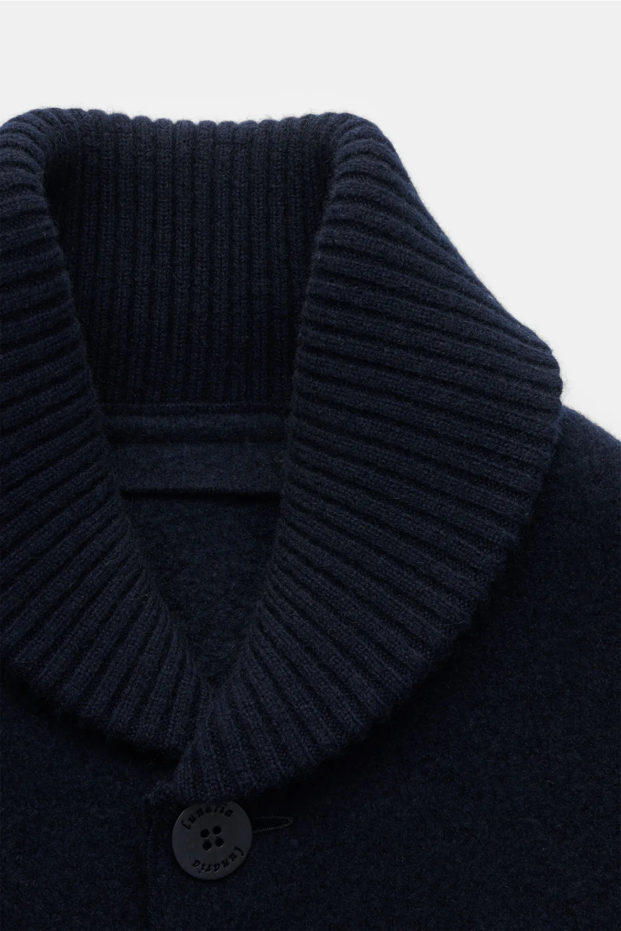 Lunaria Cashmere - Herren - Cashmere Strickblouson navy – Bild 3