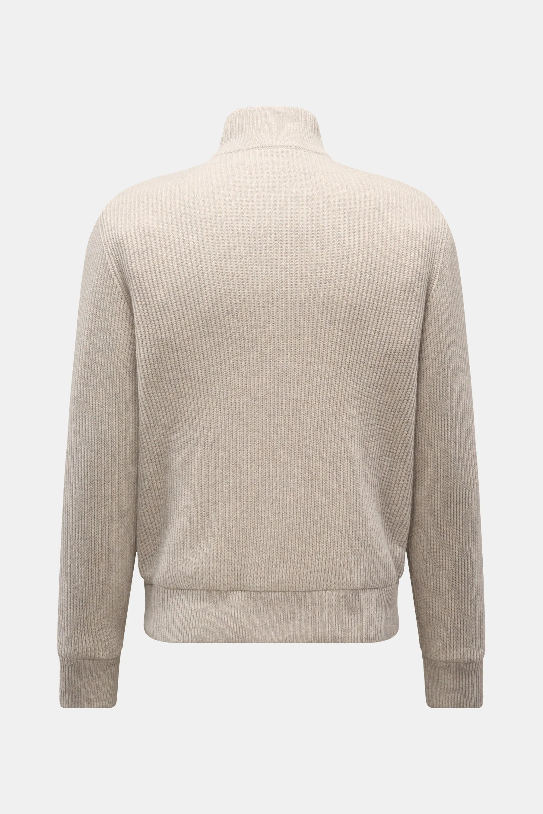 Brunello Cucinelli - Herren - Cashmere Strickblouson sand – Bild 2