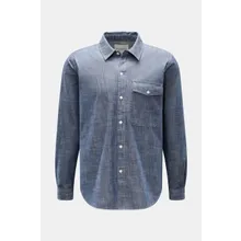 Closed - Herren - Chambray-Hemd schmaler Kragen graublau Closed - Herren - Chambray-Hemd schmaler Kragen graublau