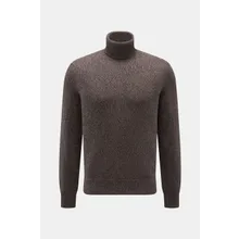 Agnona - Herren - Cashmere Rollkragenpullover graubraun meliert Agnona - Herren - Cashmere Rollkragenpullover graubraun meliert