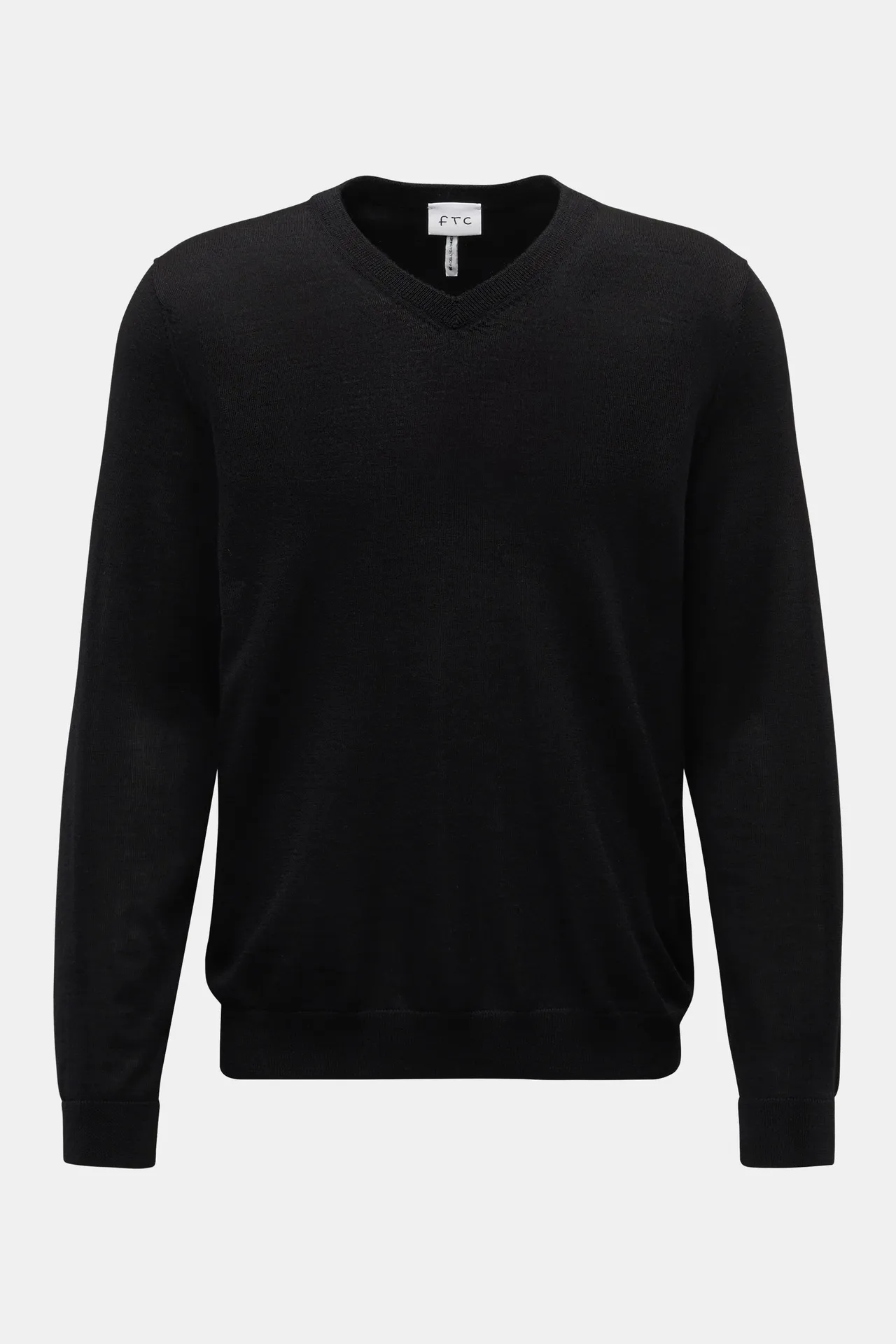 FTC - Herren - Feinstrick V-Neck Pullover schwarz FTC - Herren - Feinstrick V-Neck Pullover schwarz