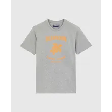 Vilebrequin - Baumwoll-t-shirt Mit Aufgedrucktem Kontrastlogo Aus Gummi Für Herren - T-shirt - Portisol - Grau - Größe L Vilebrequin - Baumwoll-t-shirt Mit Aufgedrucktem Kontrastlogo Aus Gummi Für Herren - T-shirt - Portisol - Grau - Größe L