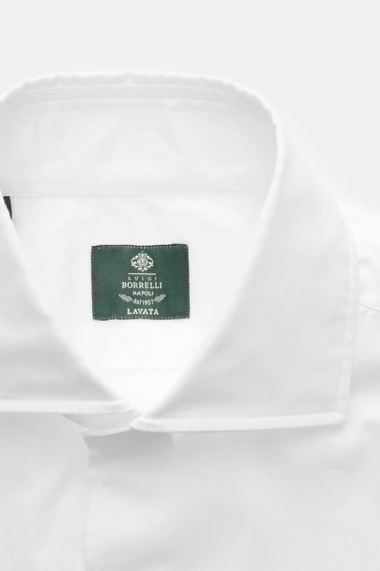 Borrelli - Herren - Casual Hemd 'Ettore' Haifisch-Kragen weiß – Bild 2