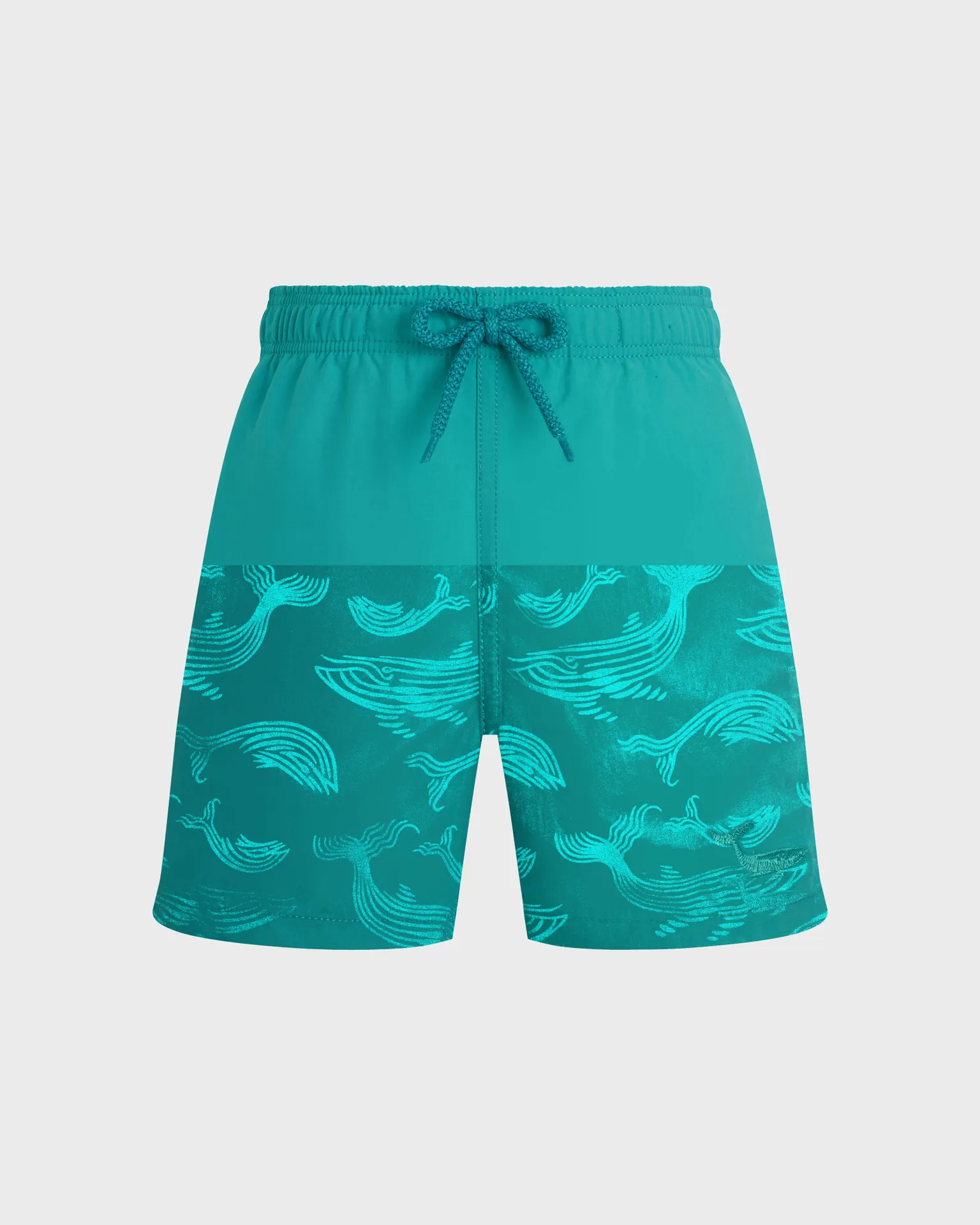 Vilebrequin - Mit Wasser Reagierende Whales Badeshorts Für Jungen - Bademode - Jim - Grün - Größe 6 – Bild 3