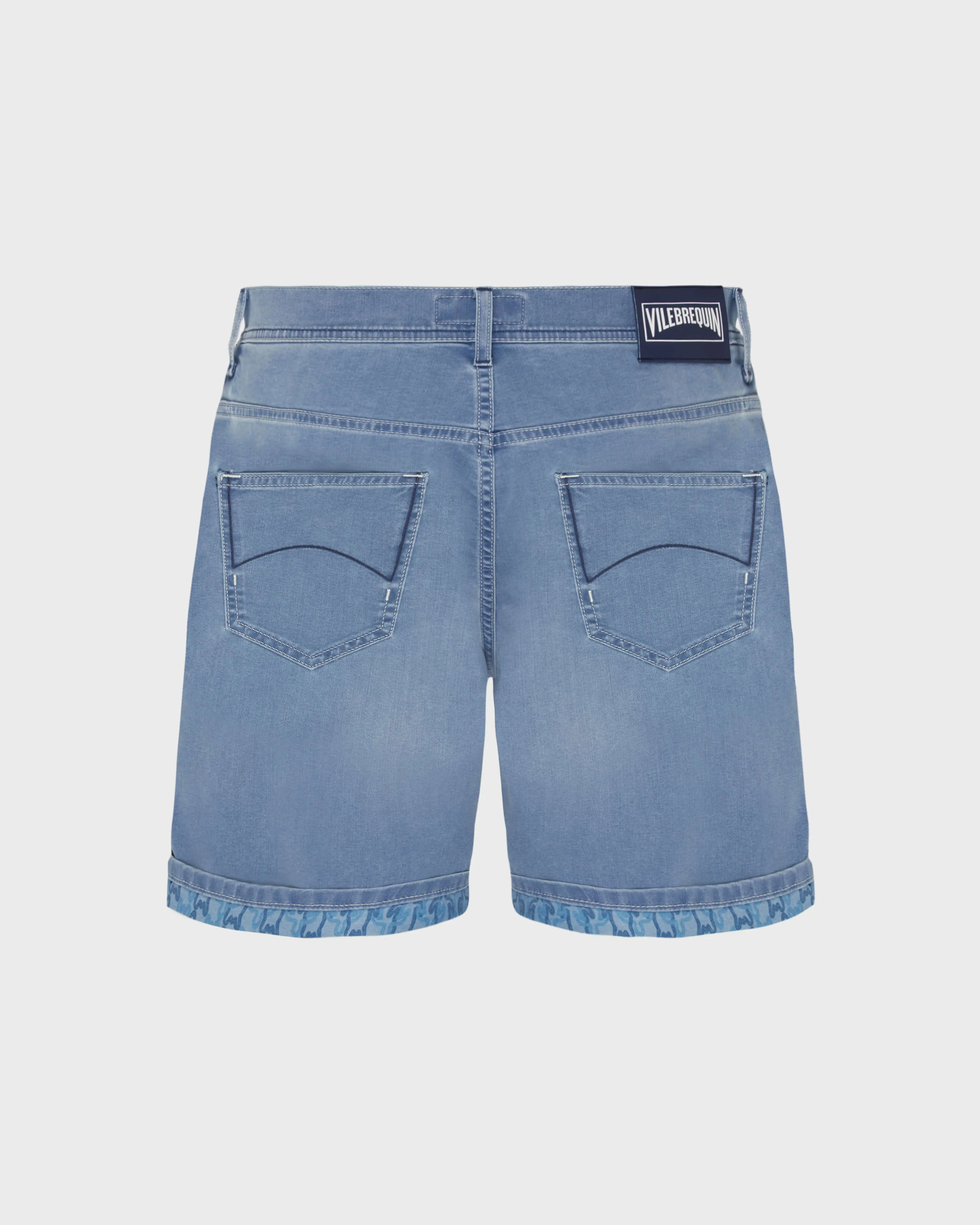 Vilebrequin - Turtles Net Denim-bermudashorts Für Herren - Bermuda - Garonne - Blau - Größe 38 – Bild 2
