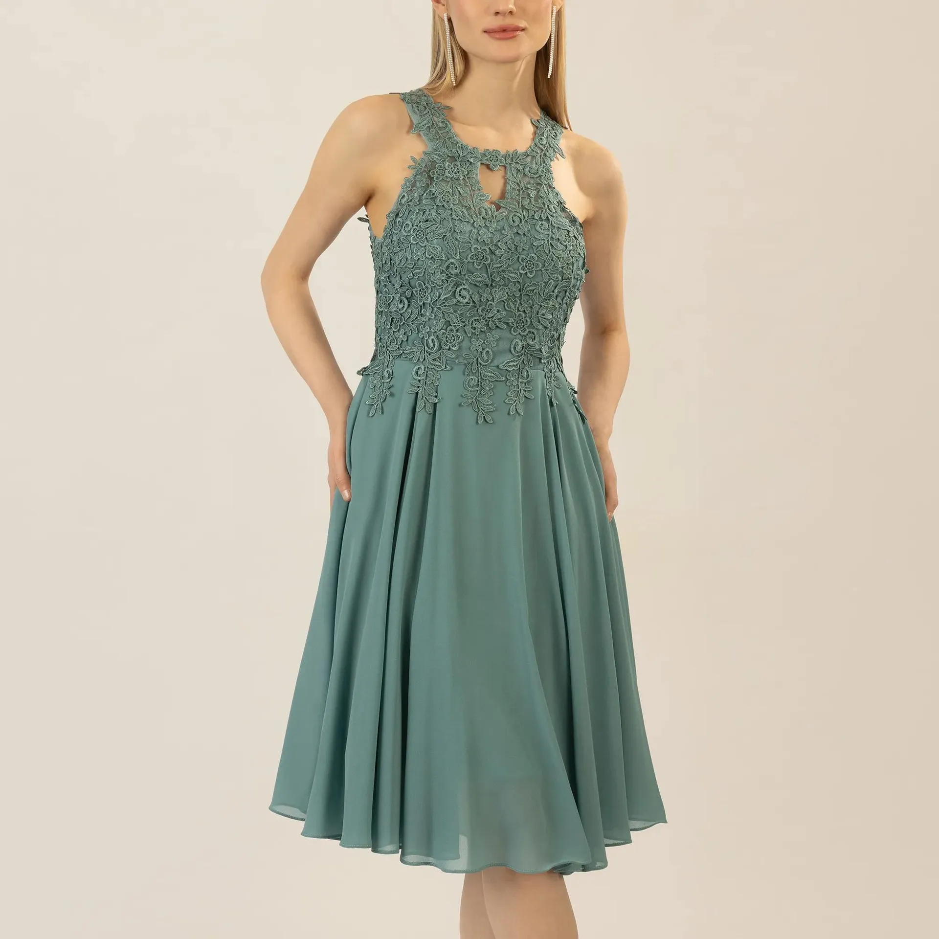 Apart - Cocktailkleid - Größe 38 - grün – Bild 3