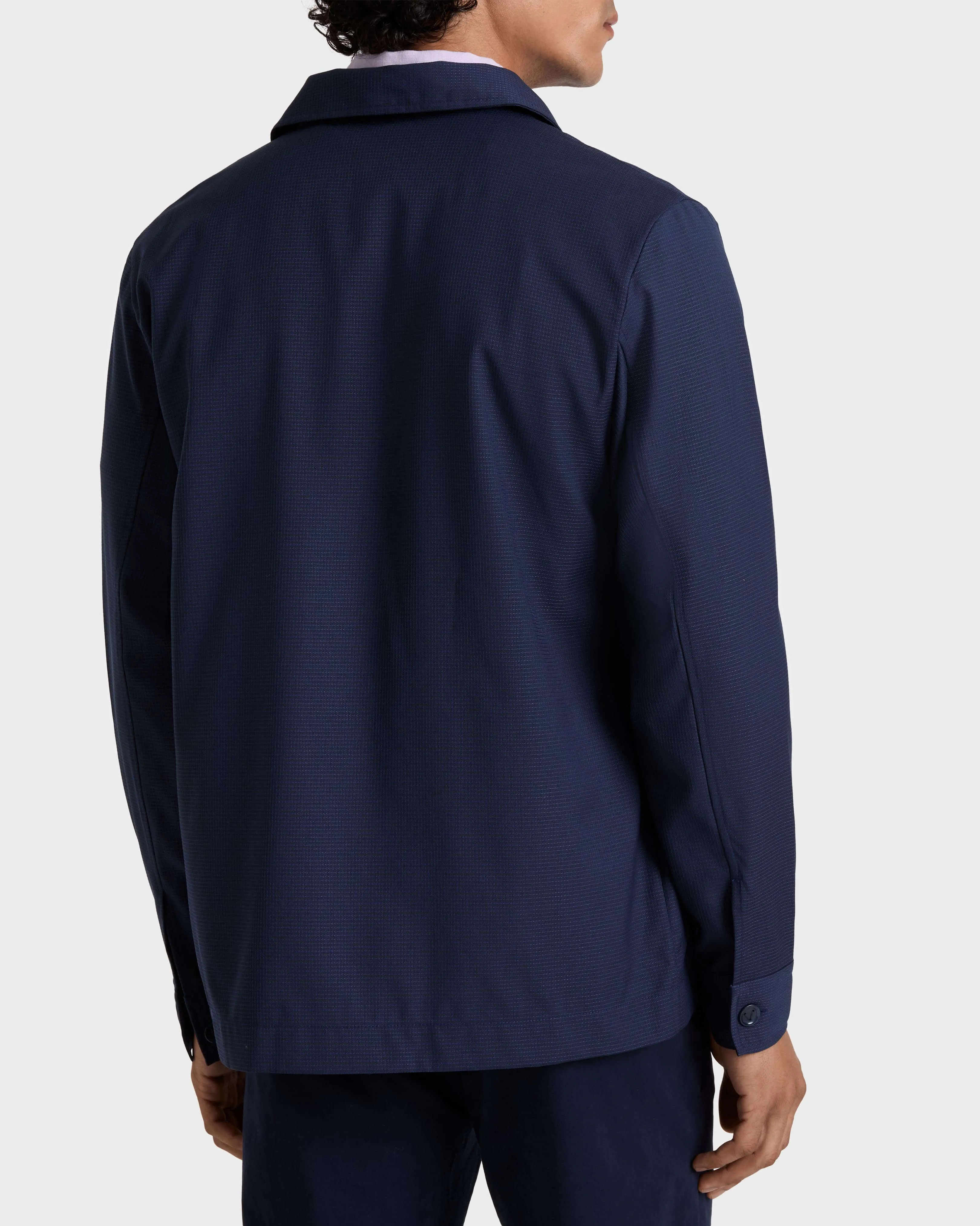 Vilebrequin - Micro Carreaux Herren-overshirt Aus Wolle - Jacke - Corentin - Blau - Größe XXL – Bild 4