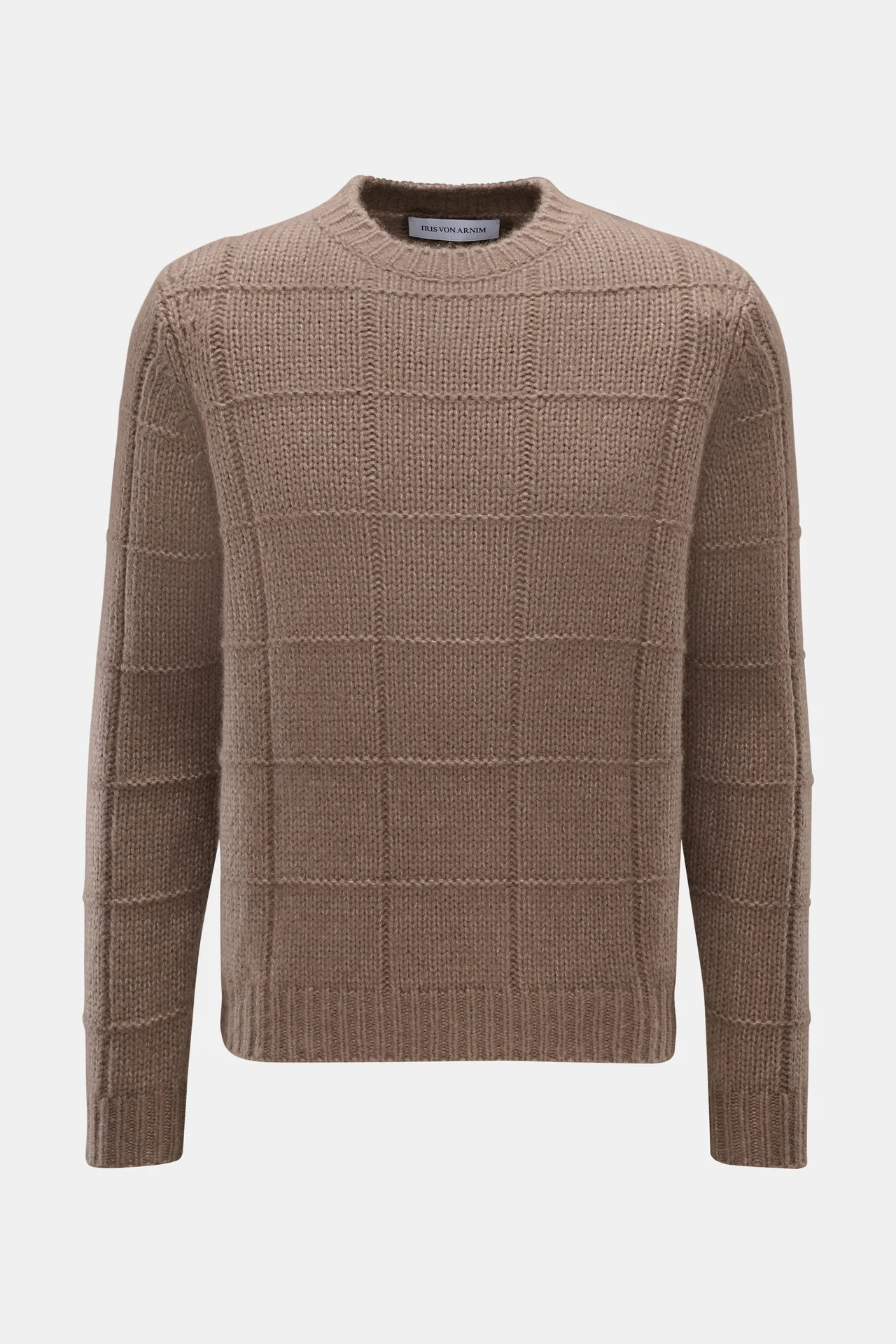 Iris von Arnim - Herren - Rundhalspullover %27Brayden%27 taupe Iris von Arnim - Herren - Rundhalspullover %27Brayden%27 taupe