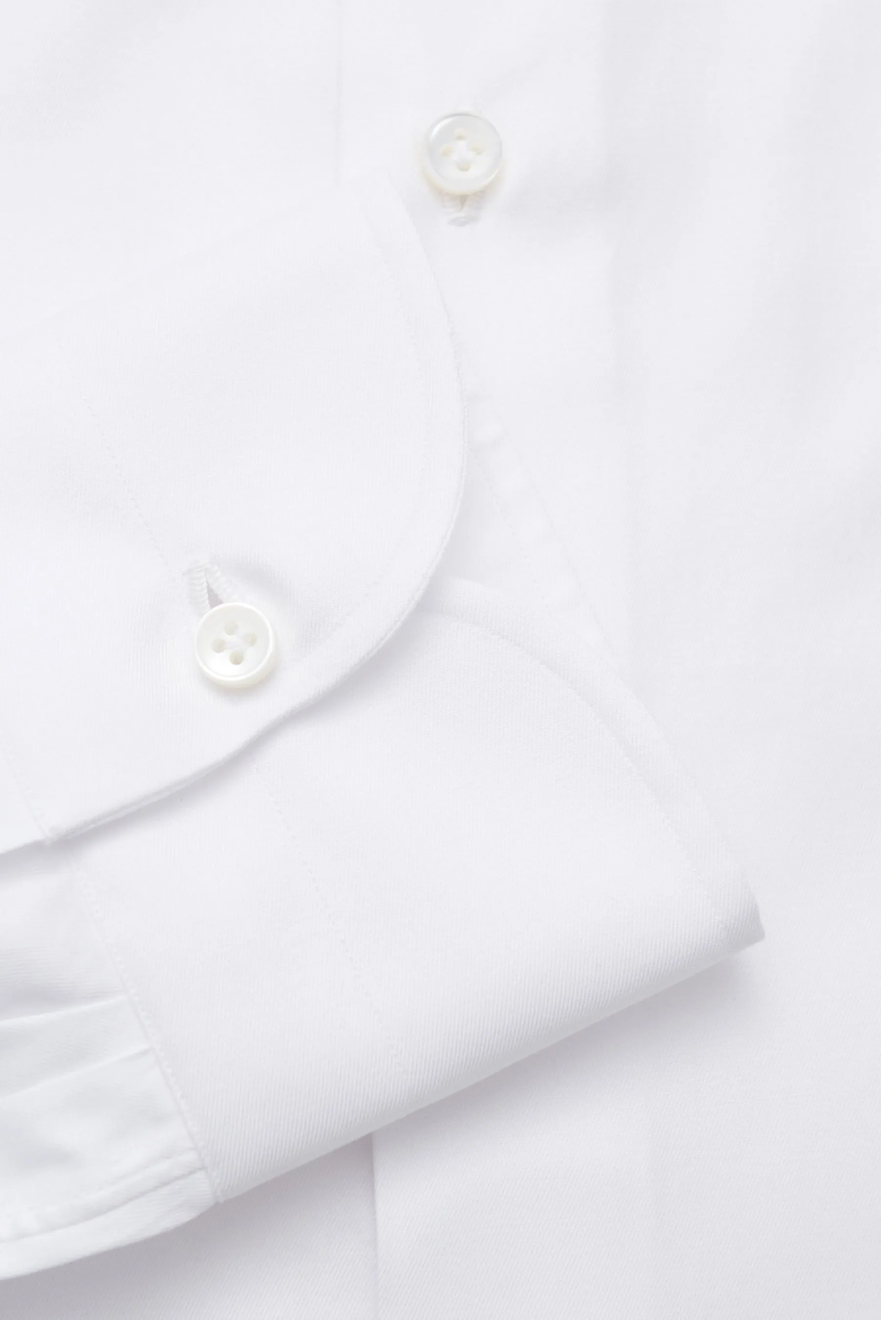 Borrelli - Herren - Business Hemd 'Nando' Haifisch-Kragen weiß – Bild 4