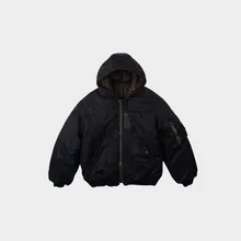 Active MA-1 Hooded Parka Black Active MA-1 Hooded Parka Black