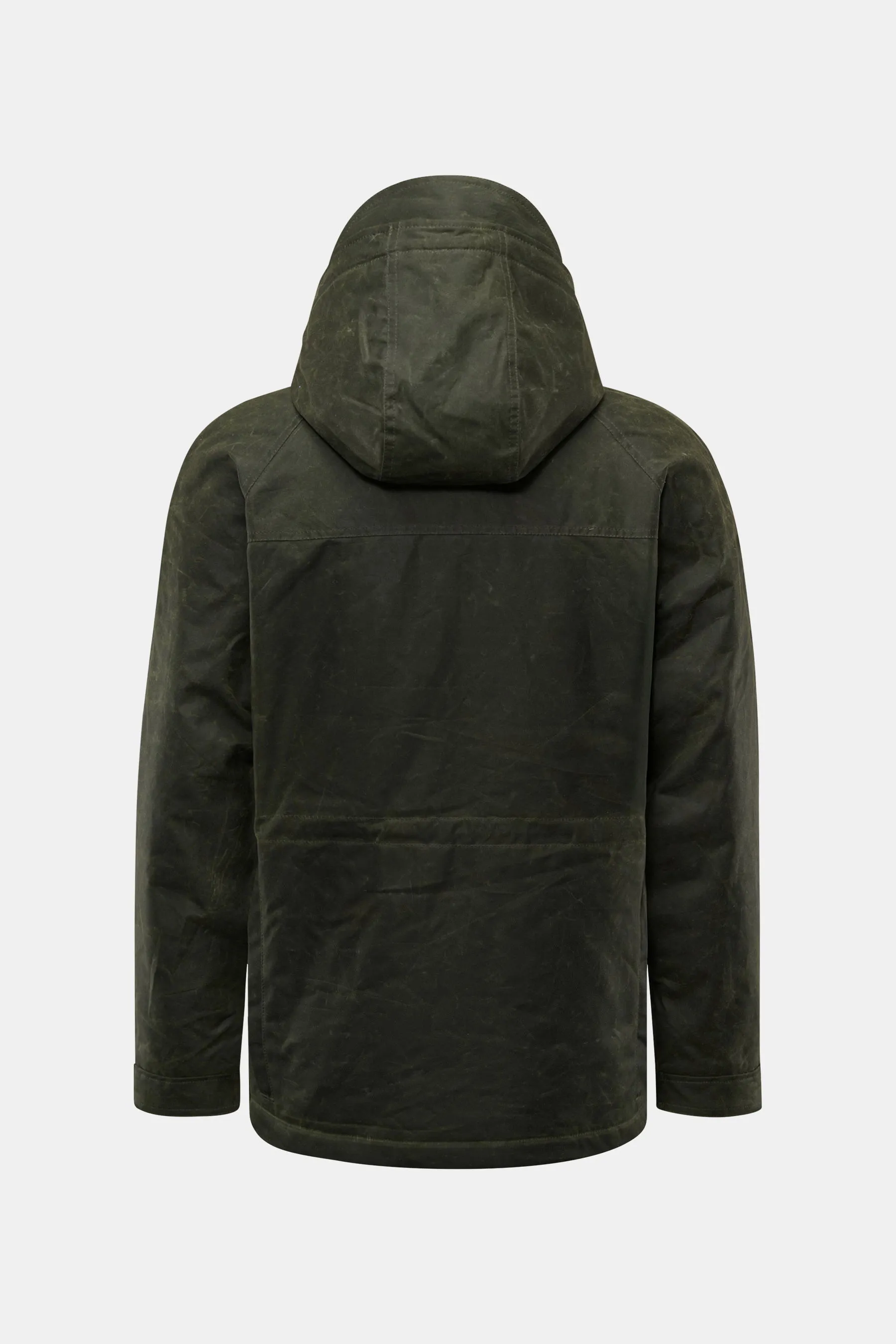 Manifattura Ceccarelli - Herren - Wachsjacke 'New Fisherman' oliv – Bild 2