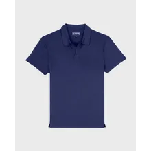 Vilebrequin - Einfarbiges Polohemd Aus Tencel Für Herren - Polohemd - Pirinol - Blau - Größe L Vilebrequin - Einfarbiges Polohemd Aus Tencel Für Herren - Polohemd - Pirinol - Blau - Größe L