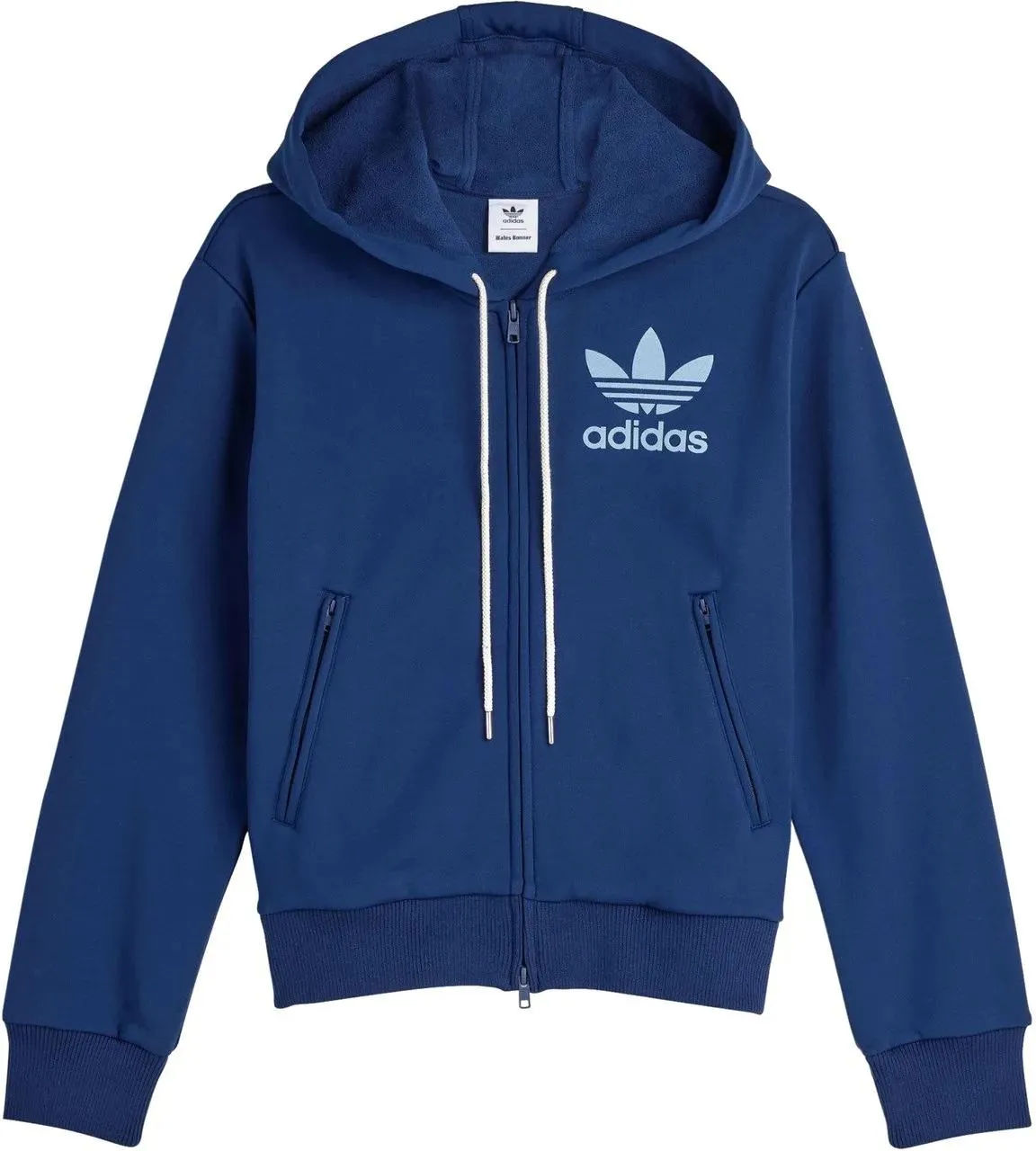 ADIDAS X WALES BONNER - Navy Blue Fabric Hoodie - Größe S - blue ADIDAS X WALES BONNER - Navy Blue Fabric Hoodie - Größe S - blue