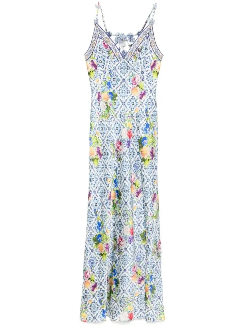 Camilla - Wall To Wall Wonders Maxi Dress - Größe L - blau Camilla - Wall To Wall Wonders Maxi Dress - Größe L - blau