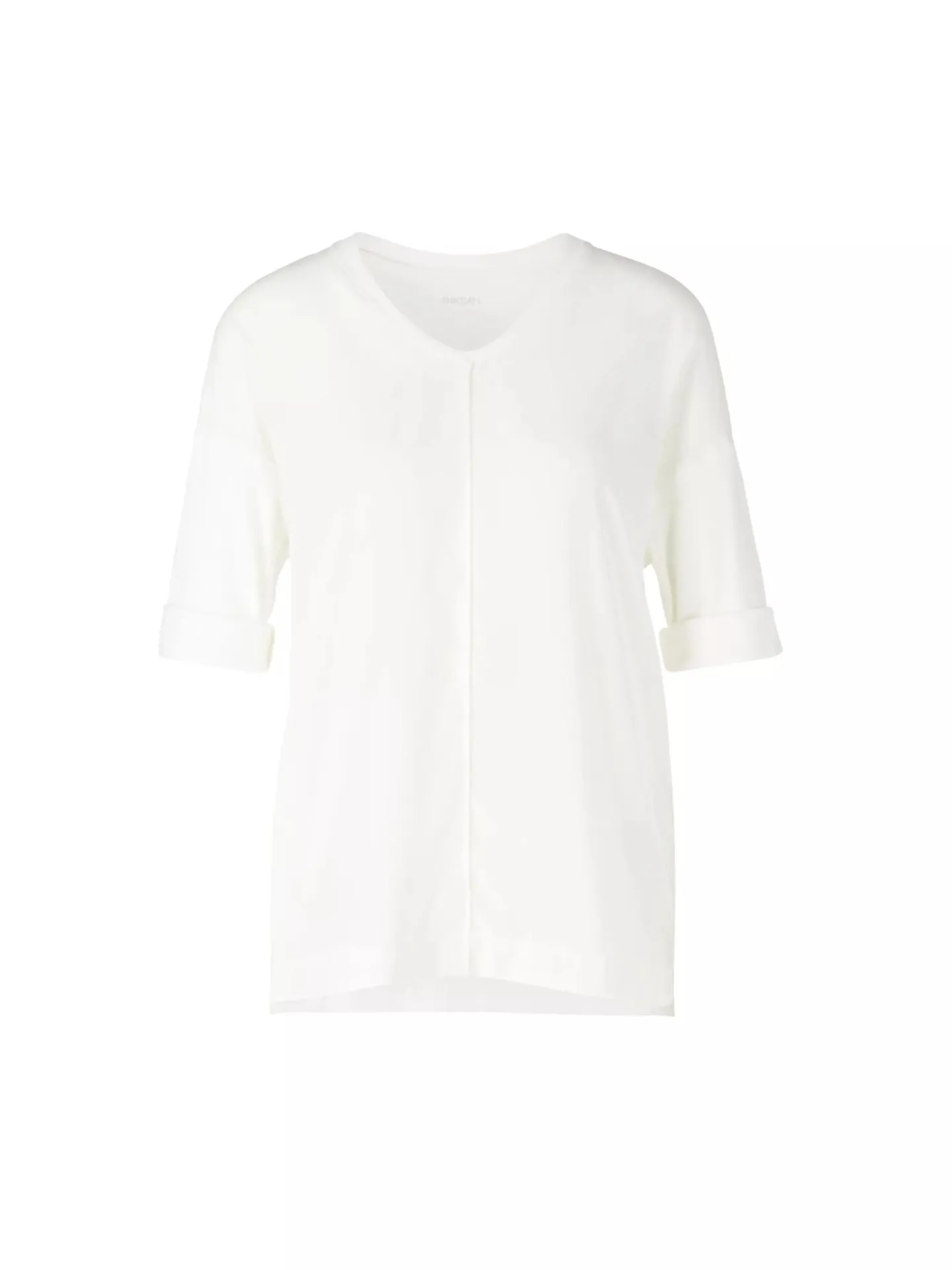 Marc Cain - Blusenshirt aus Baumwoll-Mix - Größe 40 - weiß Marc Cain - Blusenshirt aus Baumwoll-Mix - Größe 40 - weiß