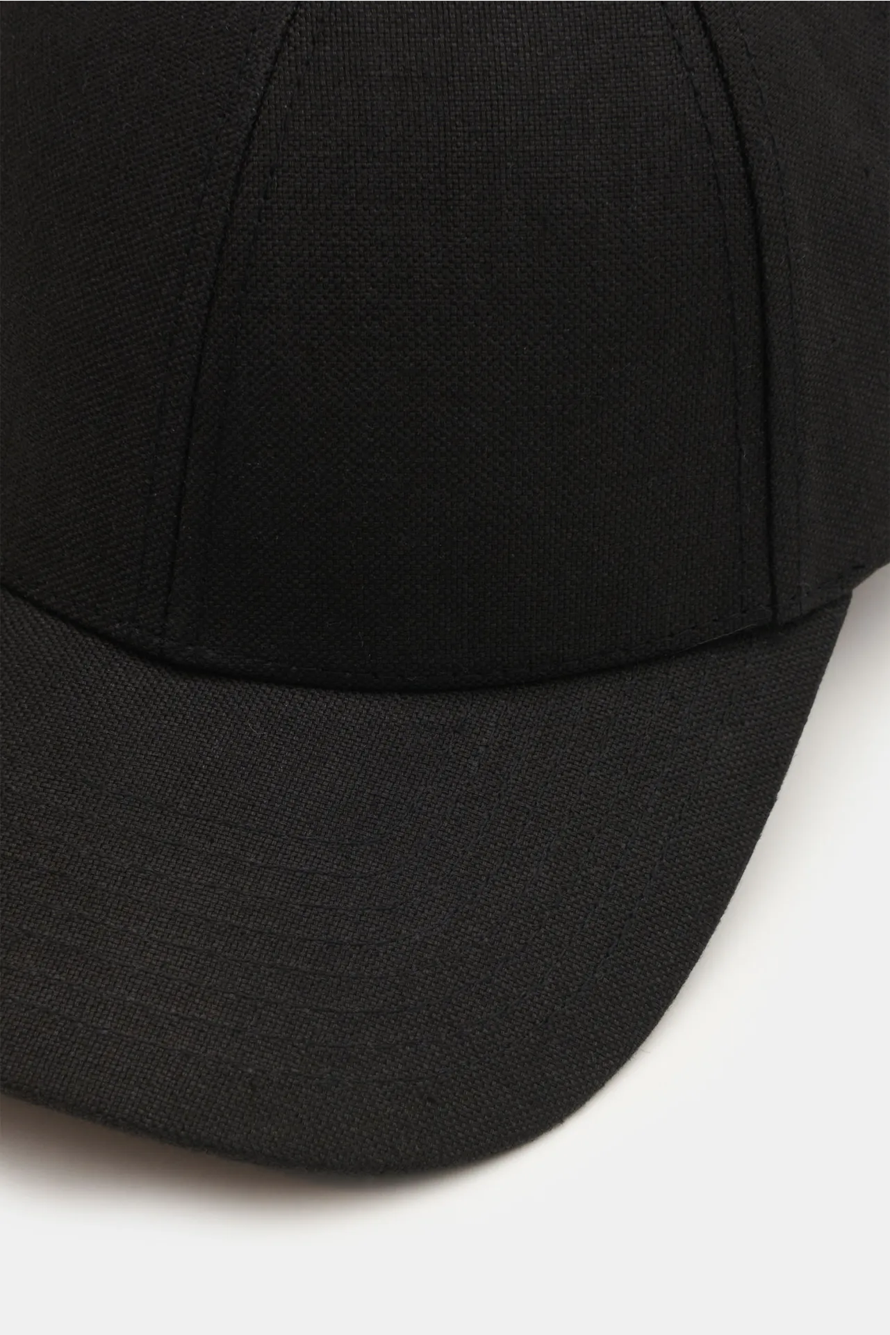 Varsity Headwear - Herren - Leinen Baseball-Cap schwarz – Bild 3