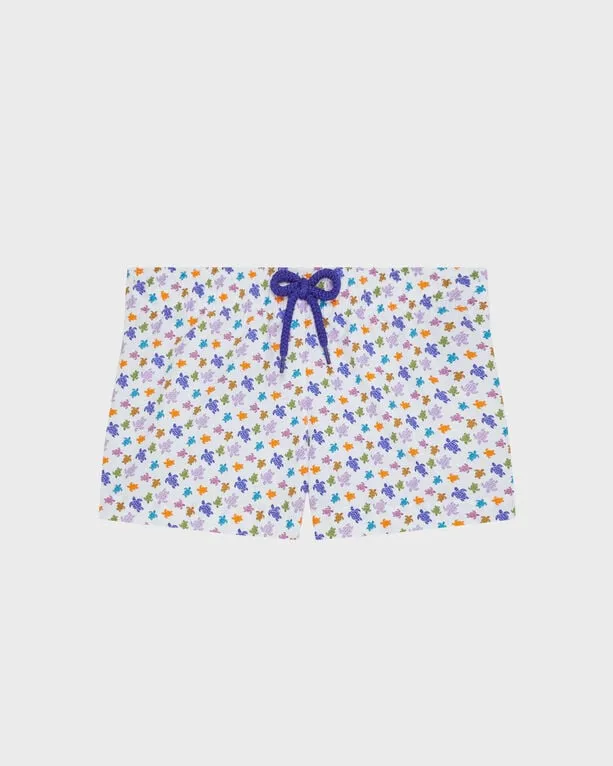Vilebrequin - Micro Ronde Des Tortues Badeshorts Für Mädchen - Shorty - Gaya - Weiss - Größe 8 Vilebrequin - Micro Ronde Des Tortues Badeshorts Für Mädchen - Shorty - Gaya - Weiss - Größe 8