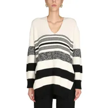 Proenza Schouler - Oversized V-Neck Sweater - Größe M - beige Proenza Schouler - Oversized V-Neck Sweater - Größe M - beige