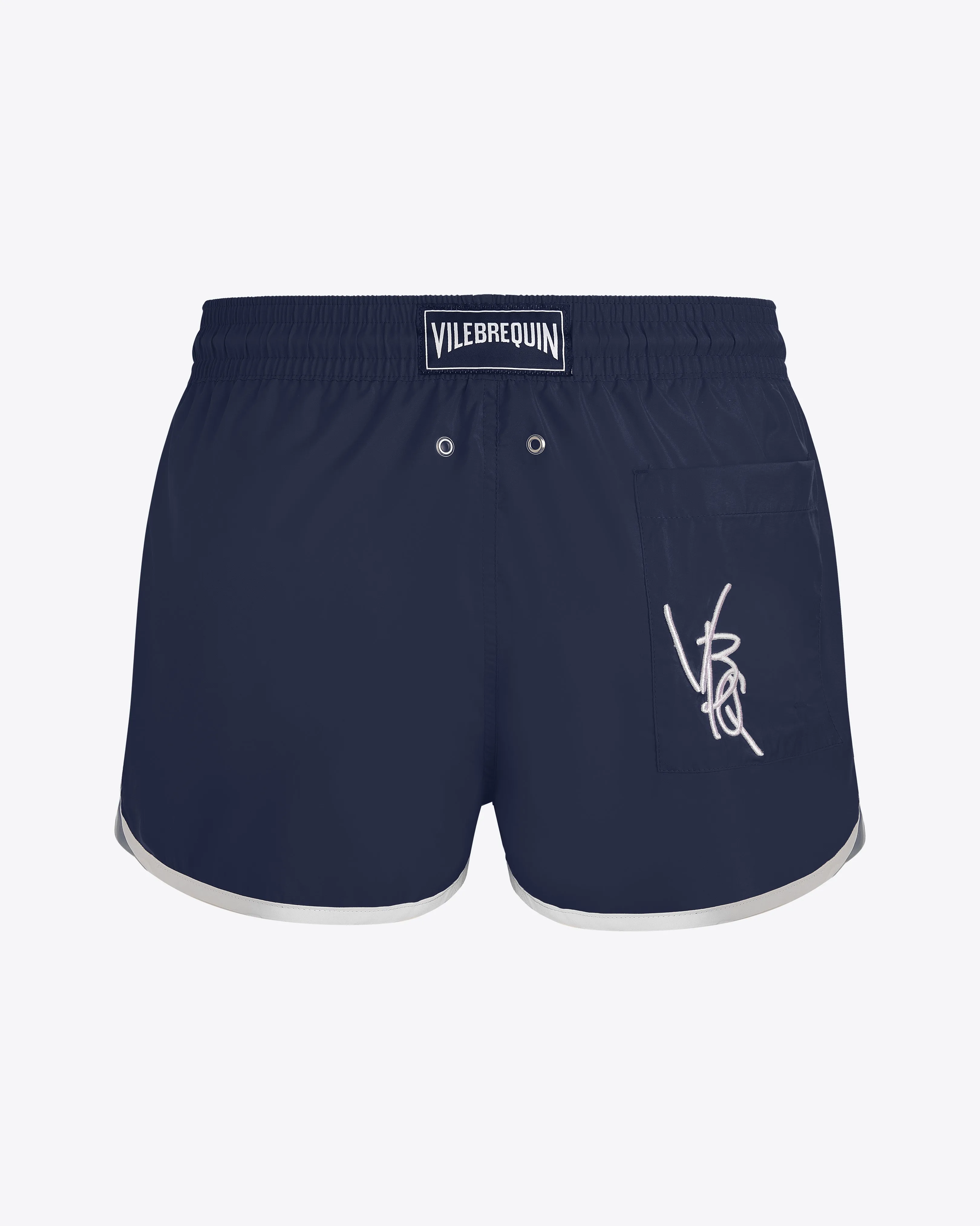 Vilebrequin - Ultraleichte Kurze Vbq Line Badeshorts Für Herren - Bademode - Meno - Blau - Größe XL – Bild 2