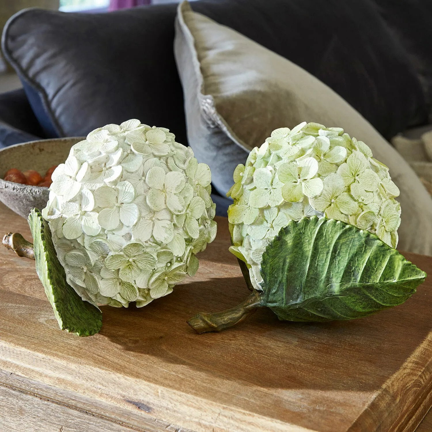 Dekoblume 2er Set Hortensie – Bild 2