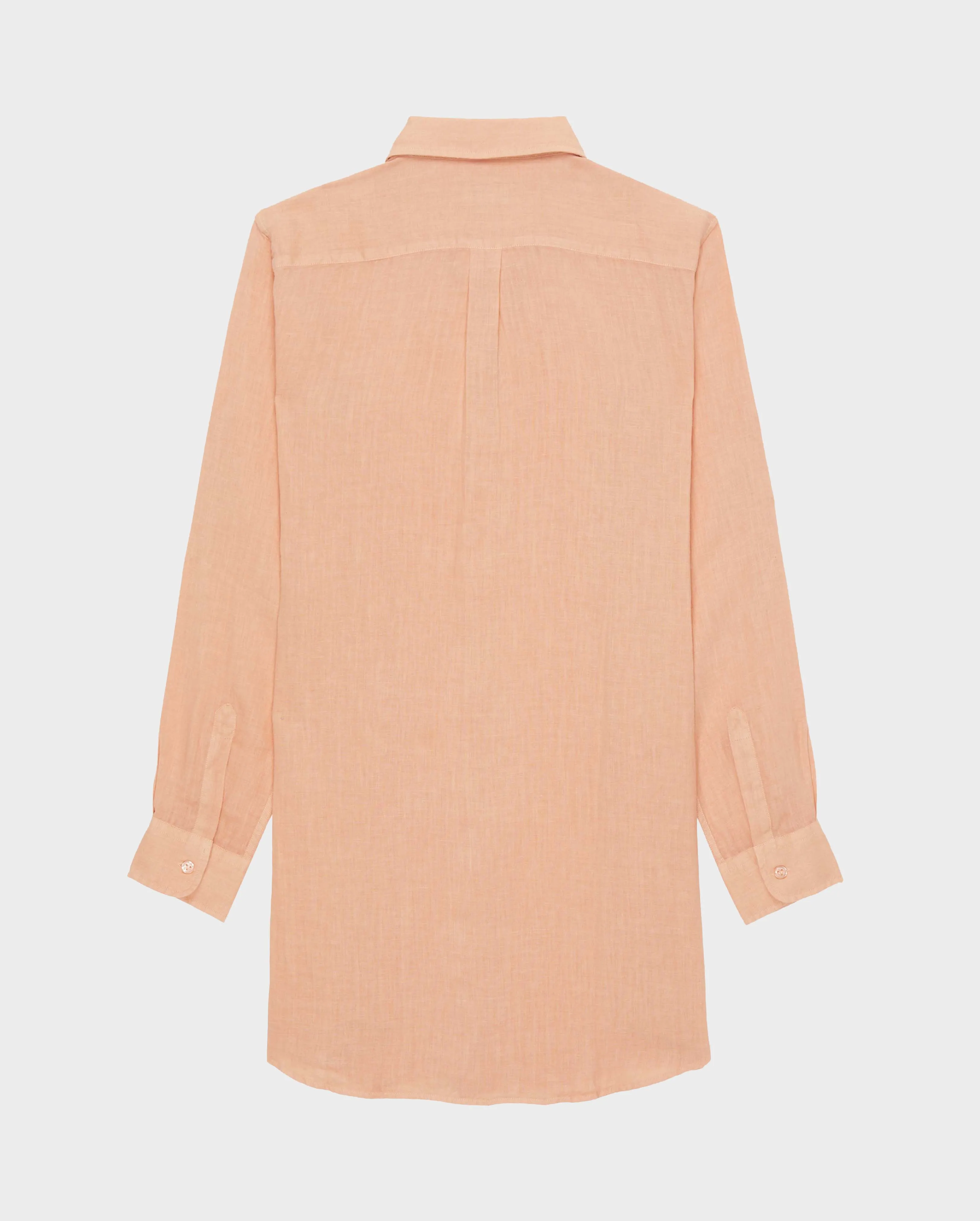 Vilebrequin - Solid Hemdkleid Aus Leinen Für Damen - Kleid Im Hemd-stil - Fragance - Rosa - Größe L – Bild 2