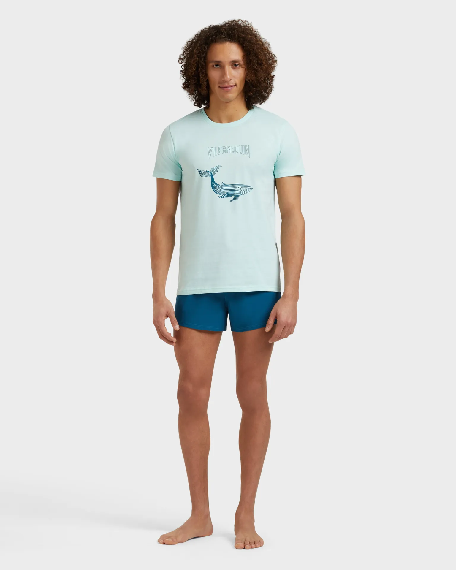 Vilebrequin - Placed Whale T-shirt Aus Bio-baumwolle Für Herren - T-shirt - Thom - Blau - Größe XXL – Bild 3