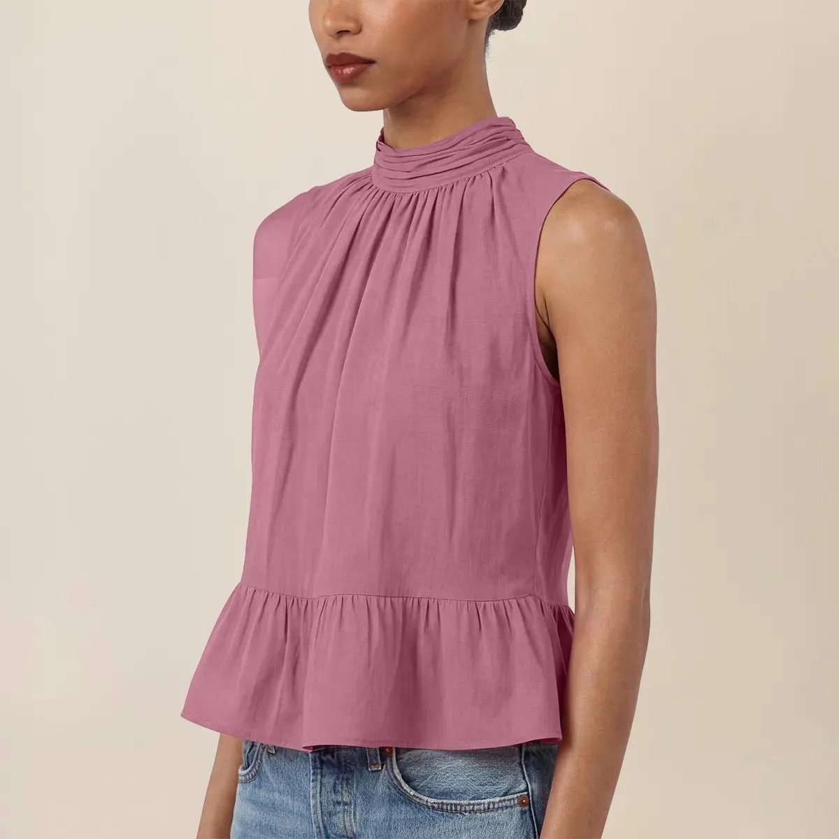 Apart - Top mit Volant - Größe 40 - rosa – Bild 3