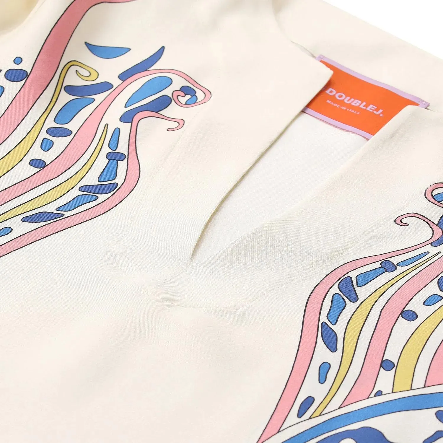 LaDoubleJ - Silk Twill Kaftan With Unique Lemuria Motif - Größe XS - bunt – Bild 2