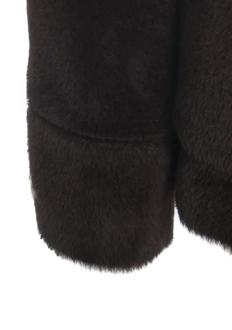 Breras - Alpaca Fur Coat - Größe 46 - schwarz – Bild 2
