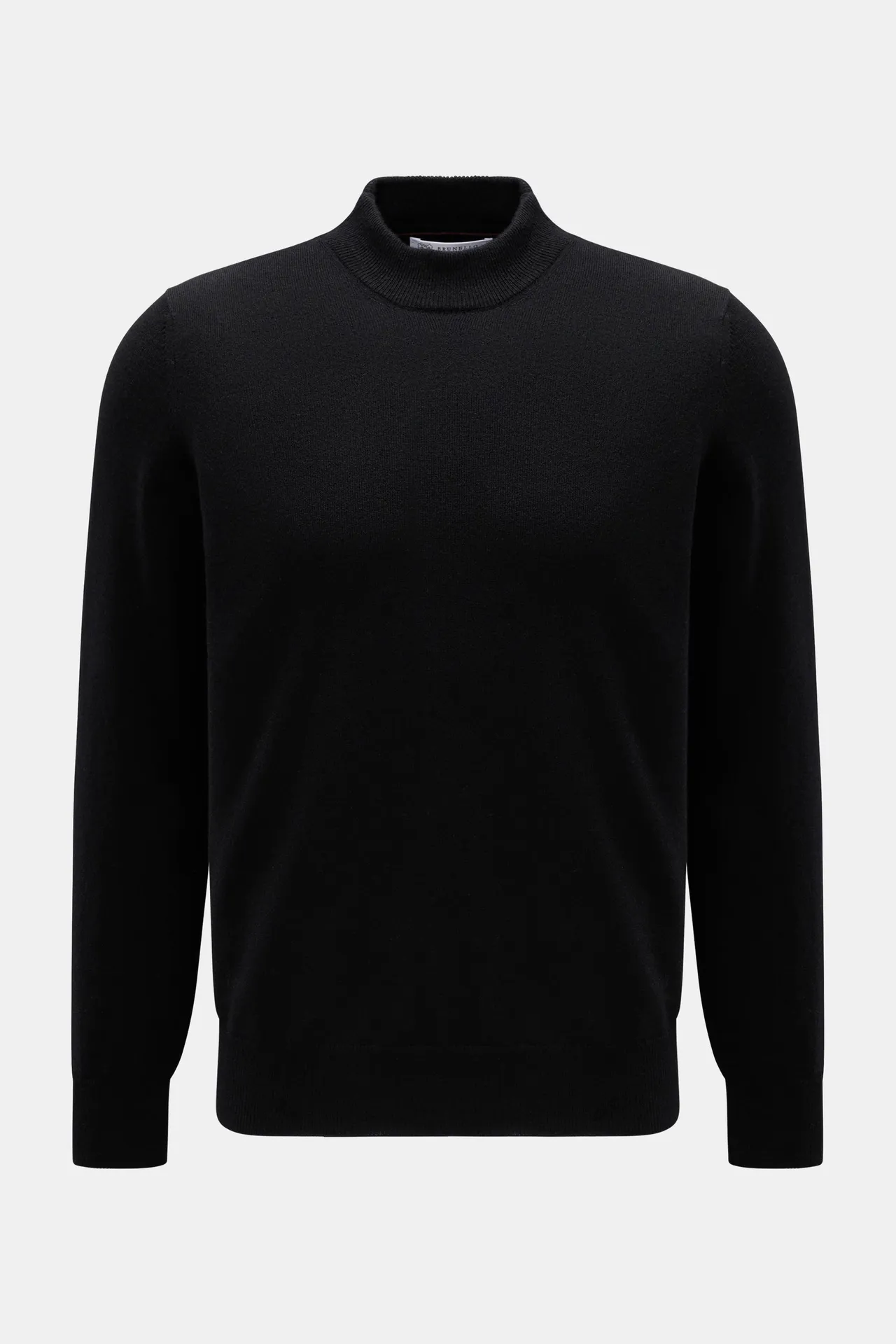 Brunello Cucinelli - Herren - Cashmere Mock Neck Pullover schwarz Brunello Cucinelli - Herren - Cashmere Mock Neck Pullover schwarz