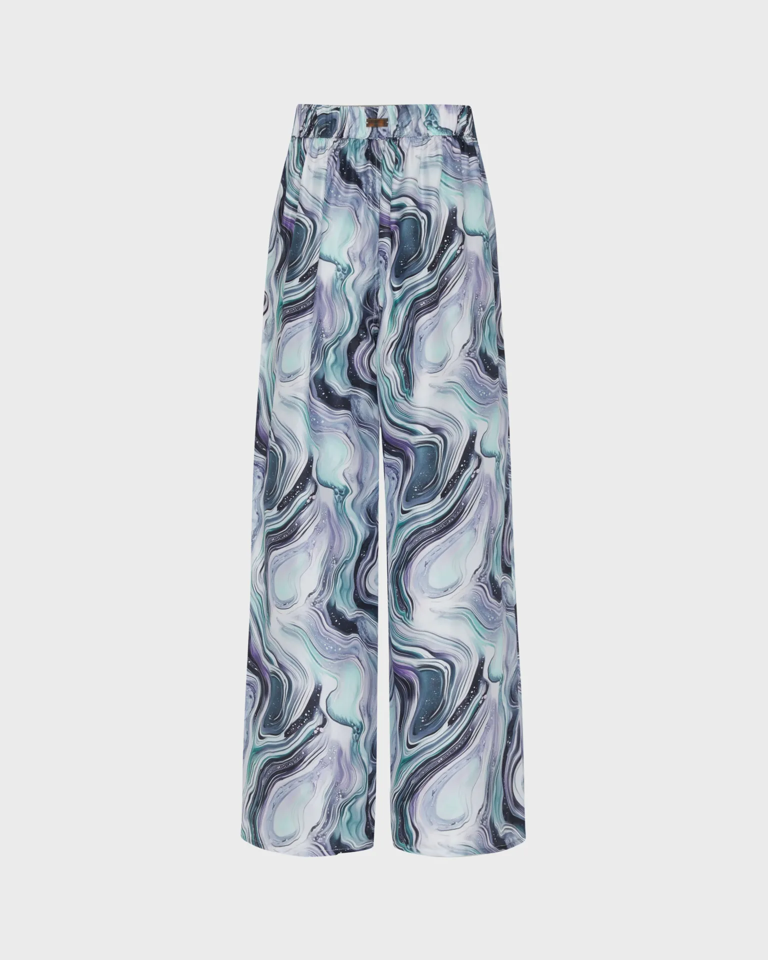 Vilebrequin - Marble Seidenhose Mit Weitem Bein Für Damen - Hose - Ling - Weiss - Größe XL – Bild 2