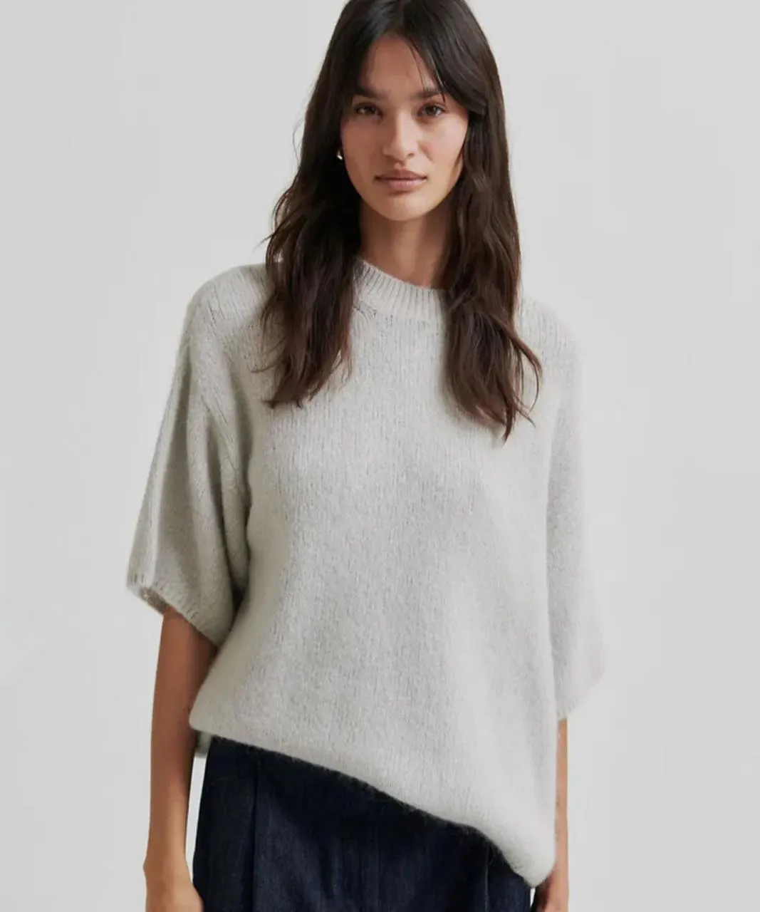 Second Female - SECOND FEMALE Graues Strickshirt - Größe M - multi Second Female - SECOND FEMALE Graues Strickshirt - Größe M - multi