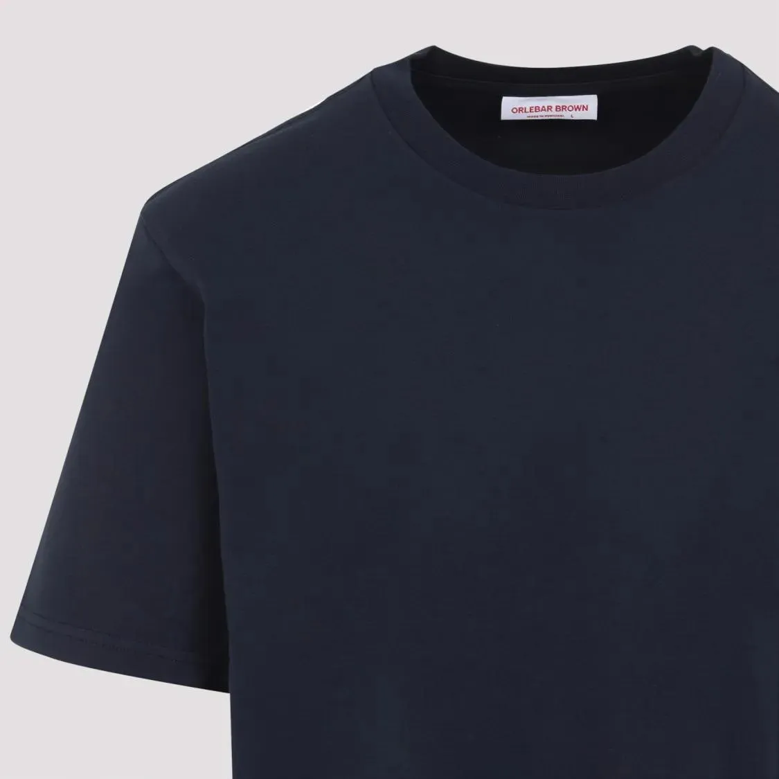 Orlebar Brown - Cotton Crew Neck T-Shirt With Aesthetic - Größe S - blau – Bild 2