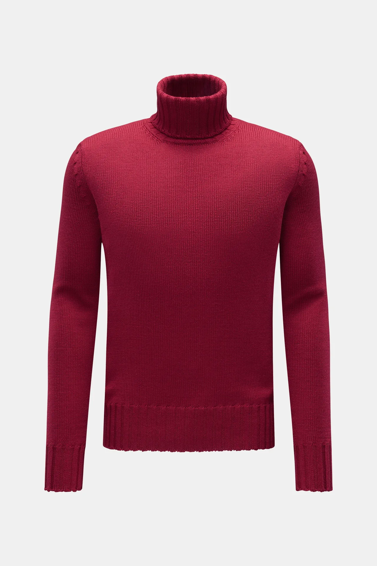 Hindustrie - Herren - Merino Rollkragenpullover rot Hindustrie - Herren - Merino Rollkragenpullover rot
