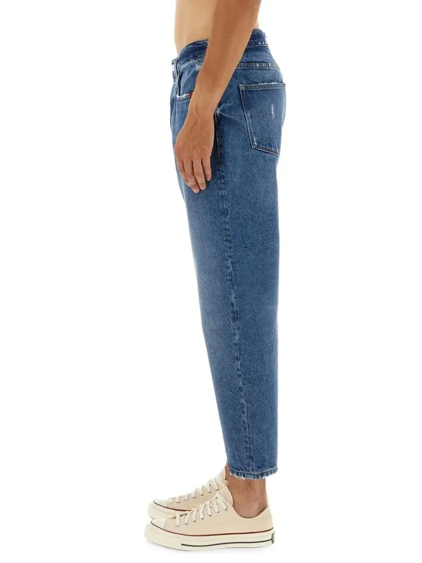 Amish - "Jeremiah Stone Washed" Jeans - Größe 32 - blau – Bild 2