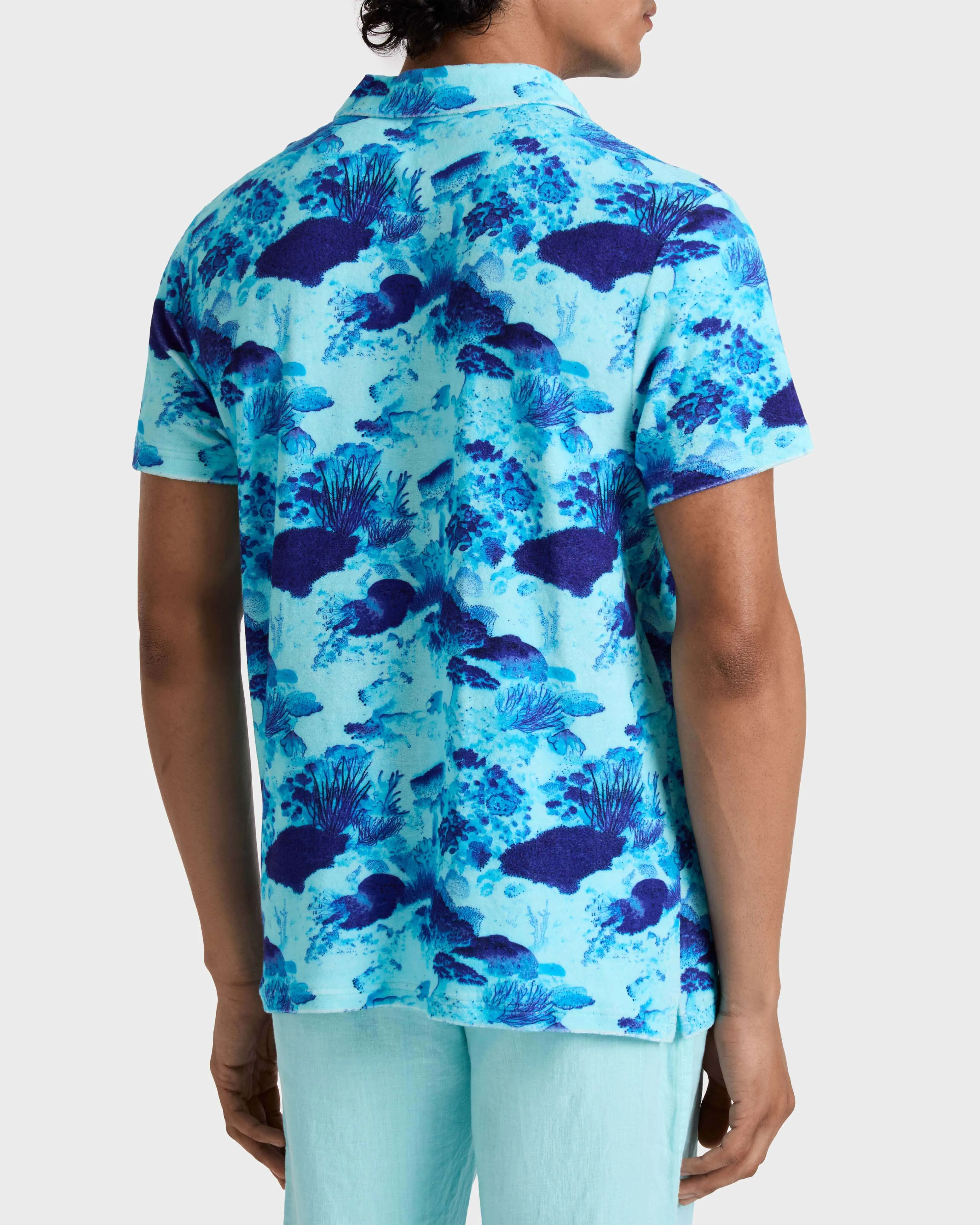Vilebrequin - Coral Reef Polohemd Aus Frottee Für Herren - Polohemd - Phoenix - Blau - Größe XXXL – Bild 4