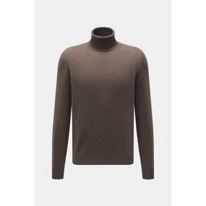 Fedeli - Herren - Cashmere Rollkragenpullover graubraun meliert Fedeli - Herren - Cashmere Rollkragenpullover graubraun meliert