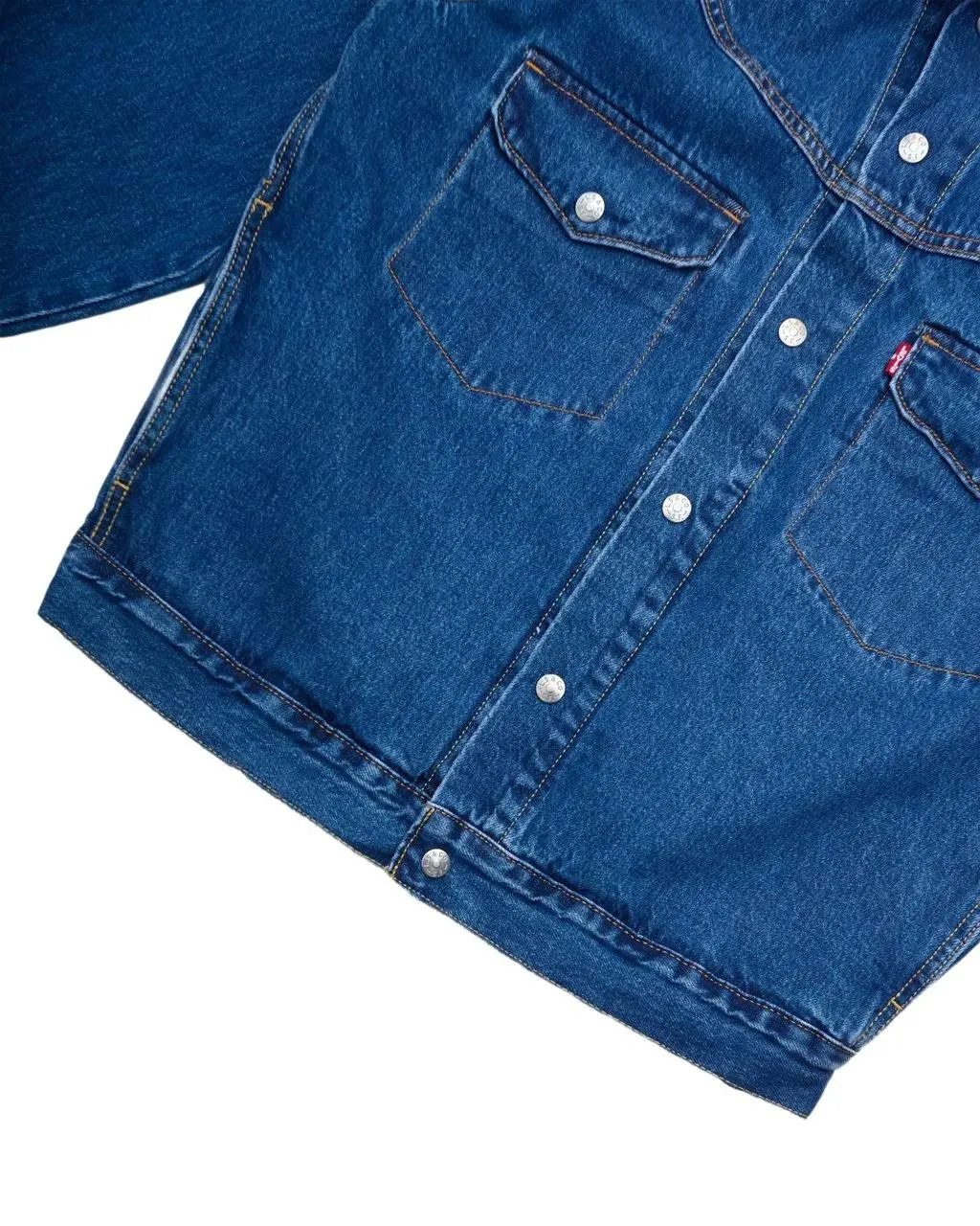 Levi's - Giacca Jeans Western Shorthorn Dark Indigo - Größe L - bunt – Bild 2