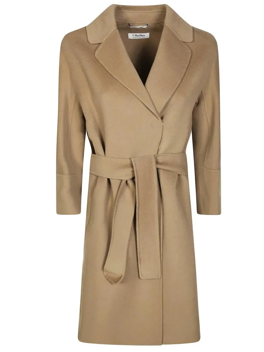 Max Mara - Brown Tailored Coat With Wide Lapel - Größe 42 - braun Max Mara - Brown Tailored Coat With Wide Lapel - Größe 42 - braun