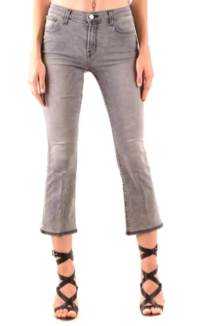 J Brand - Cropped Grey Jeans With Flared Leg - Größe 24 - grau J Brand - Cropped Grey Jeans With Flared Leg - Größe 24 - grau