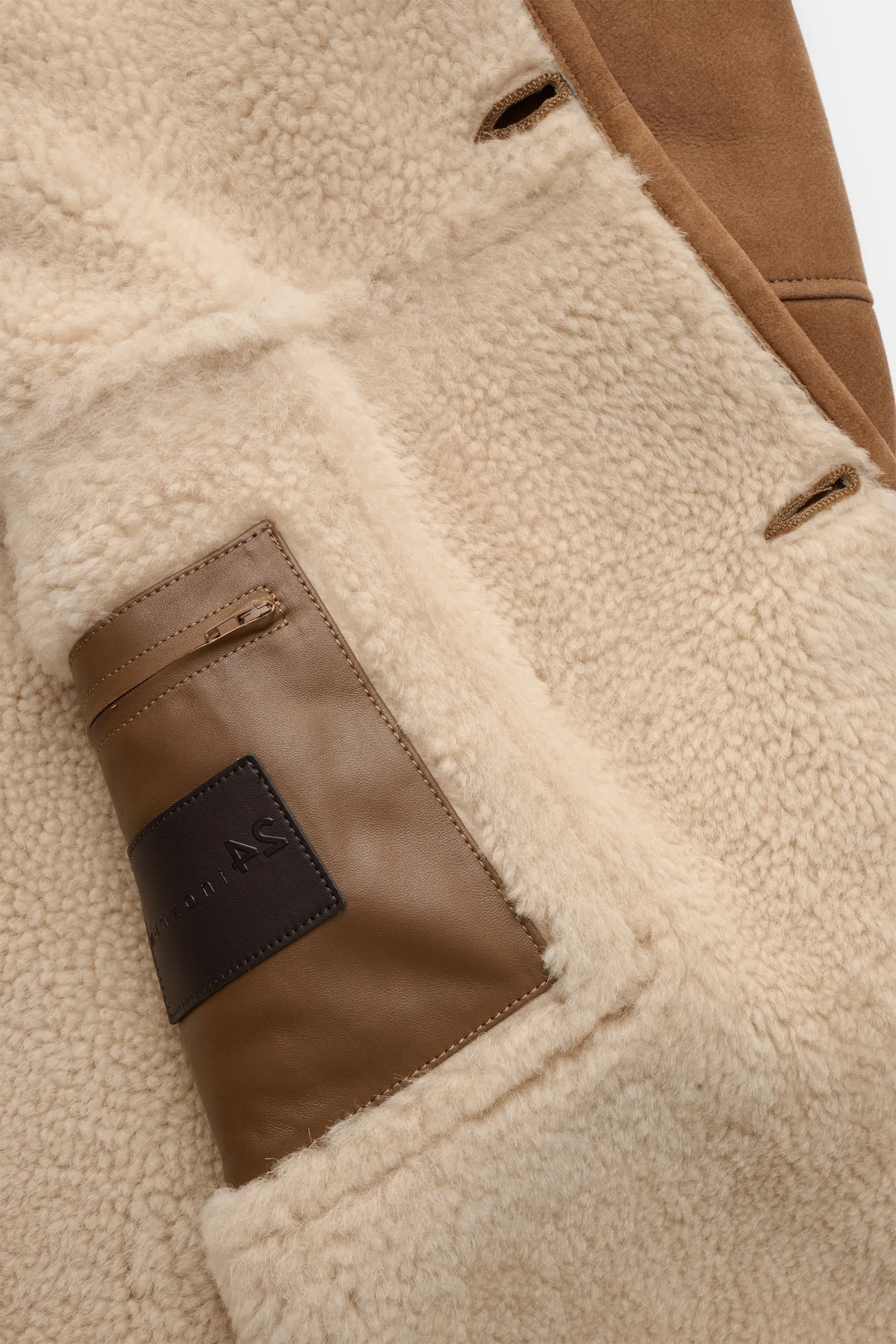 Manzoni 24 - Herren - Lammfellmantel braun – Bild 5